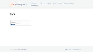 
                            7. login | pair Knowledge Base - pair Networks
