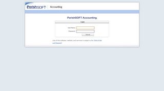 
                            3. Login - ParishSOFT Accounting