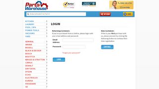 
                            2. Login - PartsWarehouse.com