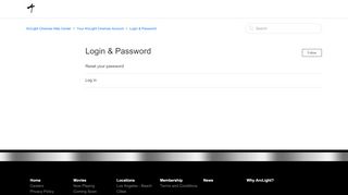 
                            3. Login & Password – ArcLight Cinemas Help Center