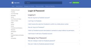 
                            10. Login & Password | Facebook Help Centre | Facebook