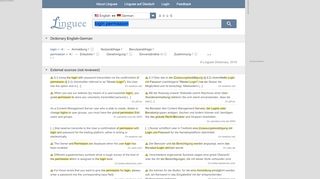 
                            1. login permission - German translation – Linguee