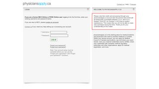 
                            2. LOGIN - physiciansapply.ca