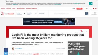 
                            6. Login PI is the most brilliant monitoring product that I ...