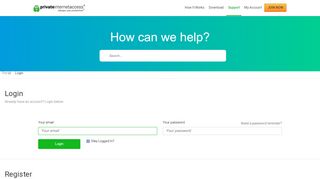 
                            8. Login - PIA Support Portal - Private Internet Access