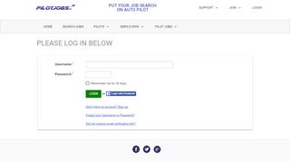 
                            2. Login - Pilot Jobs login