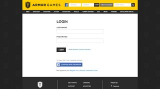 
                            2. Login - Play Free Games Online at Armor Games