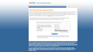 
                            3. Login | PNC Payment Options Center