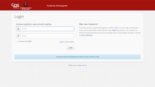 
                            10. Login - Portal do Participante