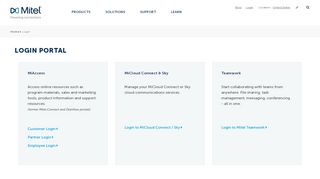 
                            1. Login Portal - mitel.com