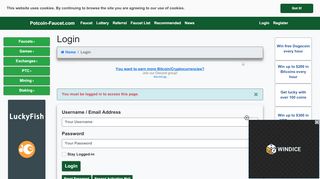 
                            11. Login | Potcoin-Faucet.com