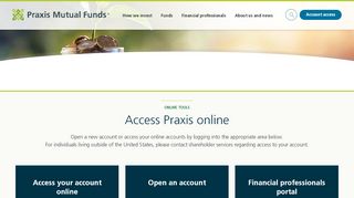 
                            9. Login - Praxis Mutual Funds