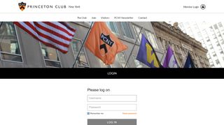 
                            2. Login - Princeton Club - New York, NY
