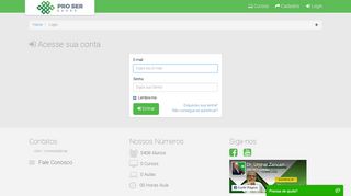 
                            1. Login - Pro Ser Saúde