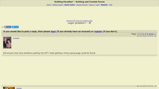 
                            7. Login problem? - JP - Knitting Paradise