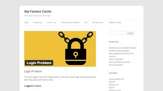 
                            9. Login Problem | Wp Fastest Cache