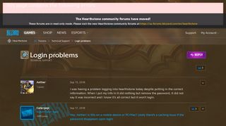 
                            4. Login problems - Hearthstone Forums - Blizzard Entertainment