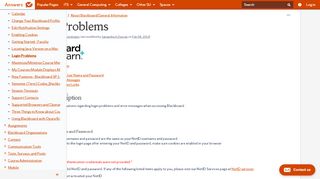 
                            9. Login Problems - Login Problems - Answers