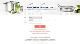 
                            1. Login - procorner.electrolux.com