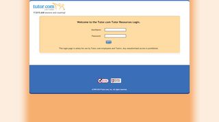 
                            2. Login - Provider Resource Center - Tutor.com