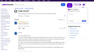 
                            2. login proxy? | Yahoo Answers