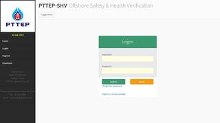 
                            6. Login :PTTEP-Safety and Heath Verification