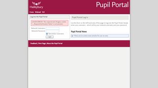 
                            1. Login - Pupil Portal