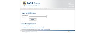 
                            3. Login - RACP Events