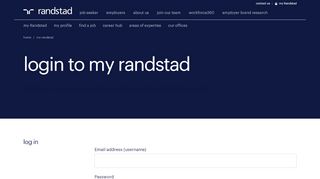 
                            1. login | Randstad India