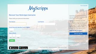 
                            2. Login Recovery Page - MyScripps