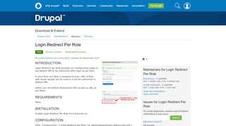 
                            4. Login Redirect Per Role | Drupal.org