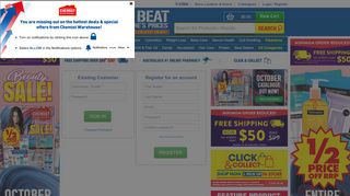 
                            4. Login / Register - Chemist Warehouse