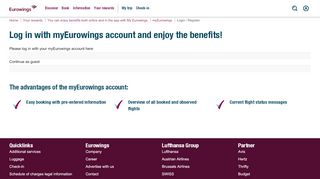 
                            9. Login / Register - eurowings.com