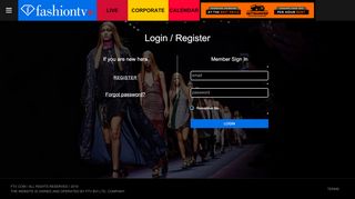 
                            5. Login / Register - Fashion TV