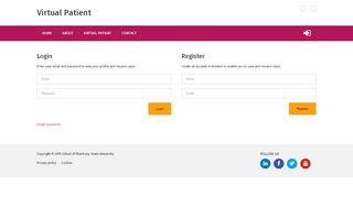 
                            3. Login / Register | Keele Virtual Patient