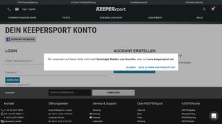 
                            4. login / register - KEEPERsport