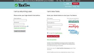 
                            7. Login / Register to Get Started with TaxTim | TaxTim SA