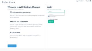 
                            5. Login / Register - wic.ovh