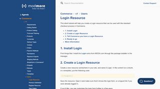 
                            5. Login Resource - modmore documentation