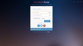 
                            4. Login Result Portal - CLC Online Portal