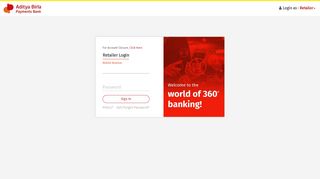 
                            3. Login - retailer.adityabirla.bank