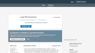
                            1. Login RH Consultoria | LinkedIn