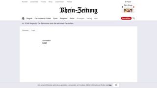 
                            5. Login - Rhein-Zeitung