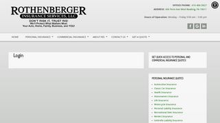 
                            4. Login - Rothenberger Insurance Services