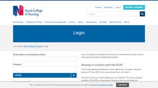 
                            11. Login | Royal College of Nursing