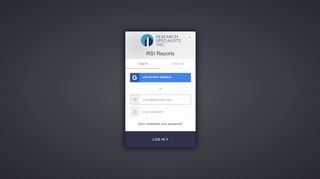 
                            7. Login - RSI Reports