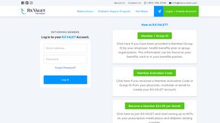 
                            8. Login - RxValet: Prescription Discount Cards/Valet