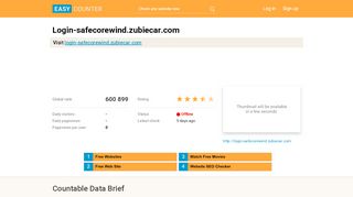 
                            9. Login-safecorewind.zubiecar.com - Easy Counter