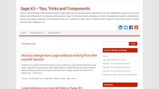 
                            4. login – Sage X3 – Tips, Tricks and Components - Greytrix