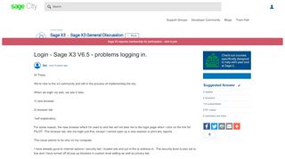 
                            2. Login - Sage X3 V6.5 - problems logging in. - Sage X3 General ...